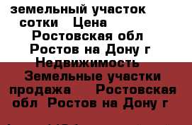 земельный участок 10.52 сотки › Цена ­ 400 000 - Ростовская обл., Ростов-на-Дону г. Недвижимость » Земельные участки продажа   . Ростовская обл.,Ростов-на-Дону г.